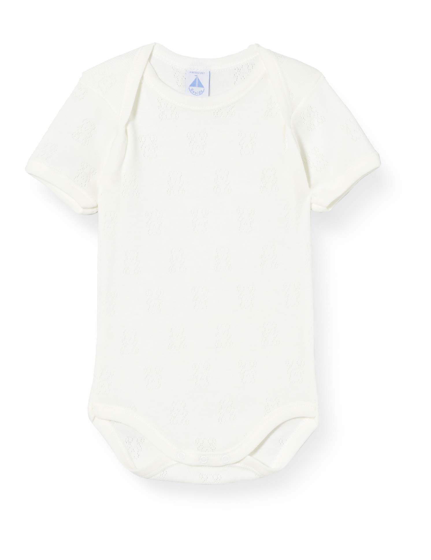 Babidu 1114 body affusolato cotone bianco 6-9 mesi