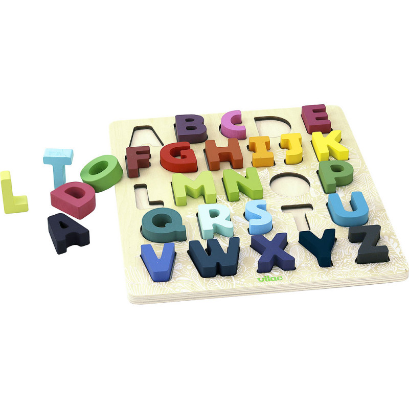 Vilac alfabeto puzzle legno arcobaleno 26 lettere