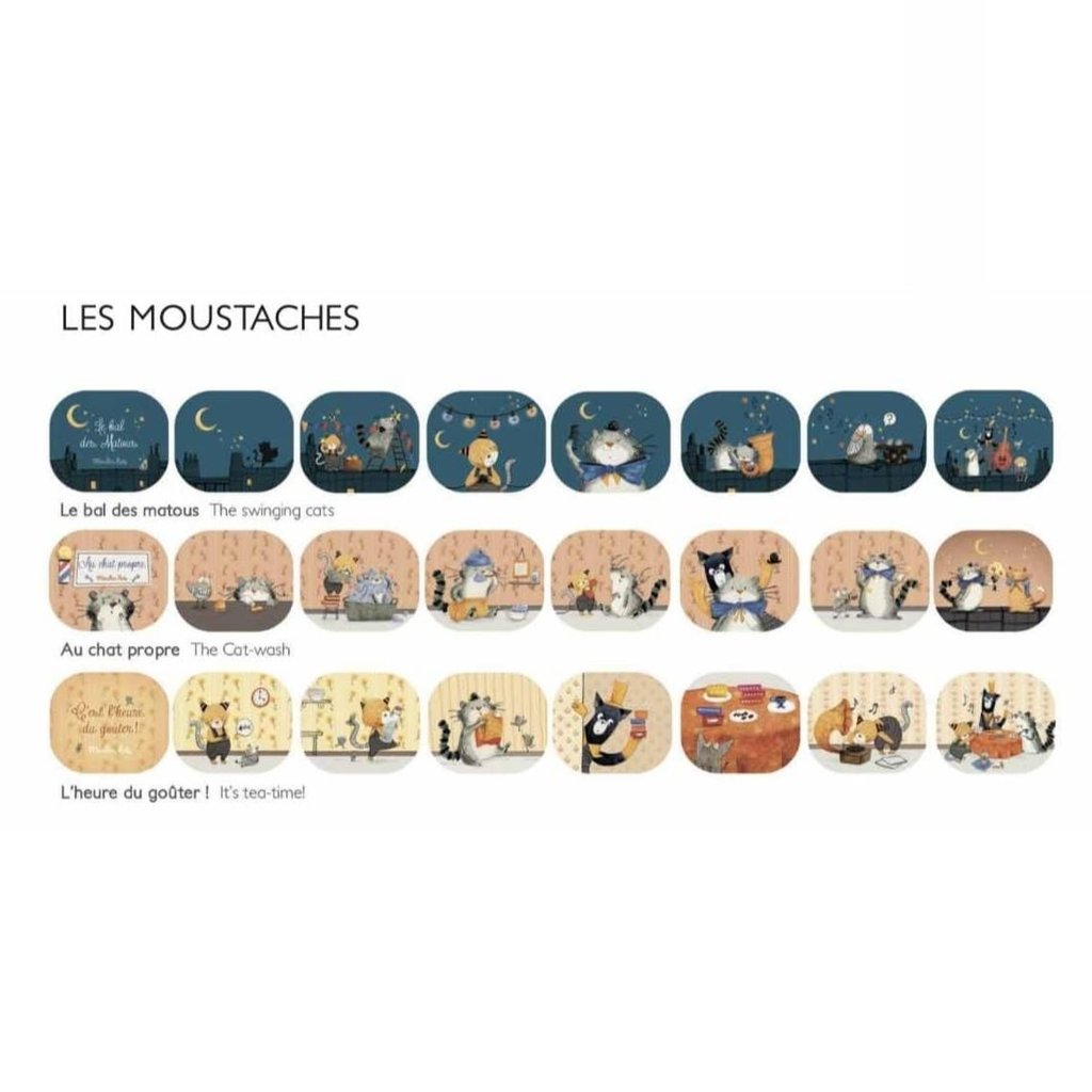 Moulin Roty Les Moustaches 3 dischi torcia storie