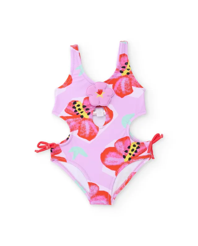 Tuc Tuc costume intero bambina rosa fiore