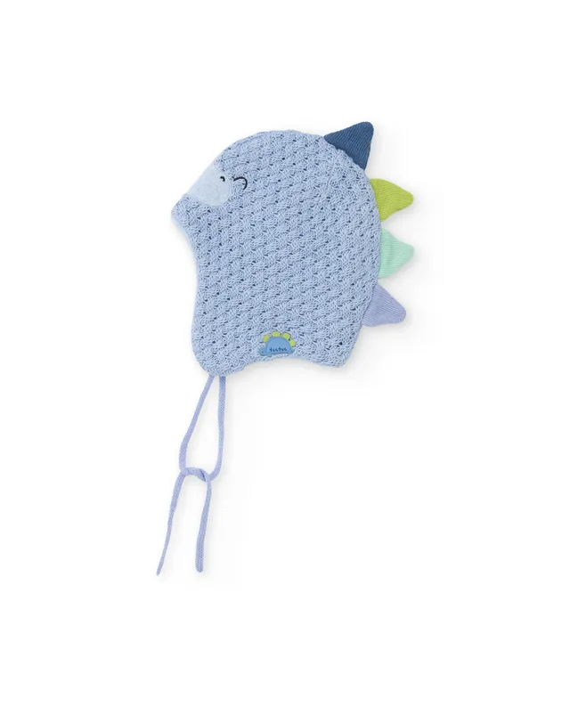 Tuc Tuc Roar Dino cappello neonato azzurro in maglia
