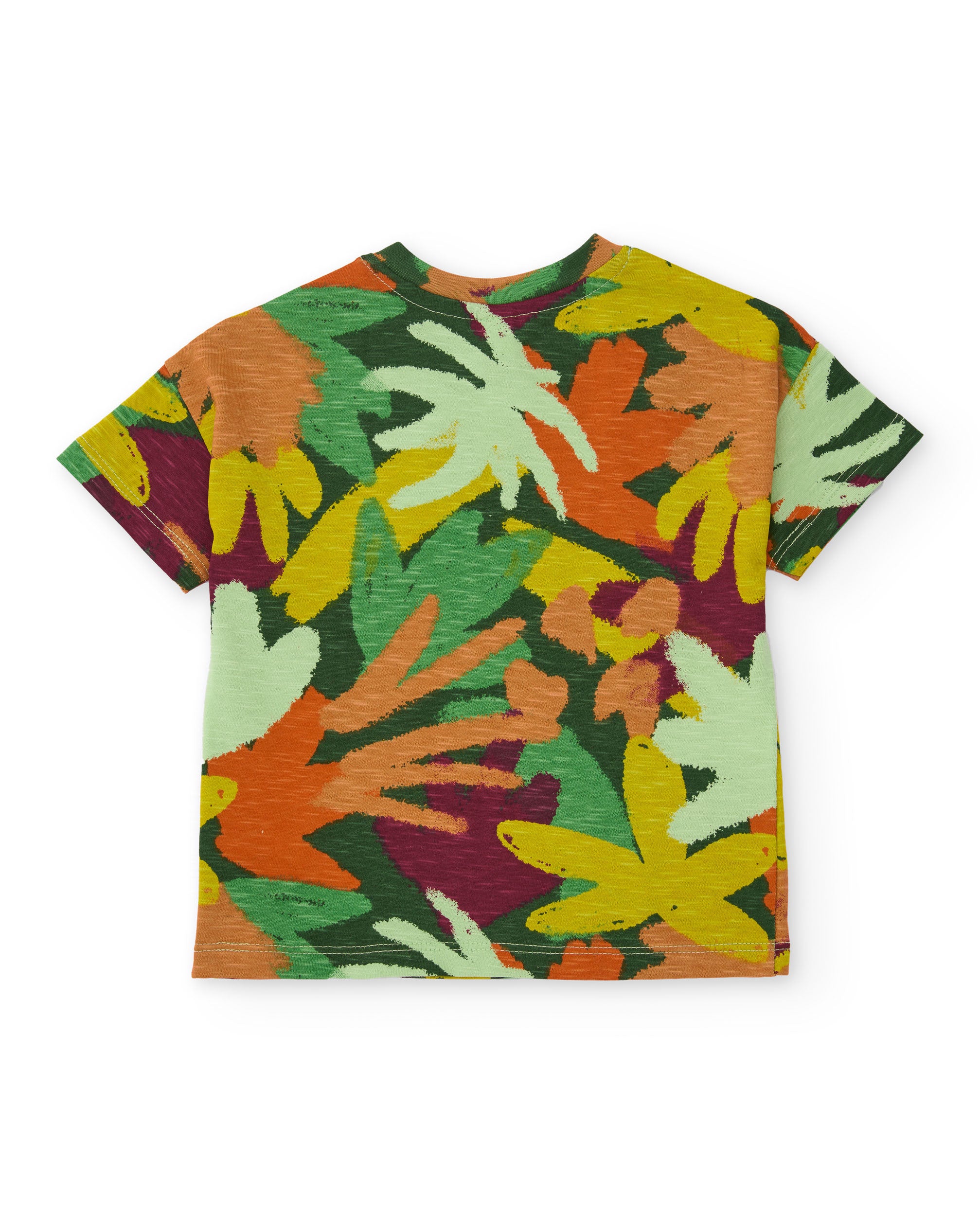 Tuc tuc maglia verde stampa all-over bambino