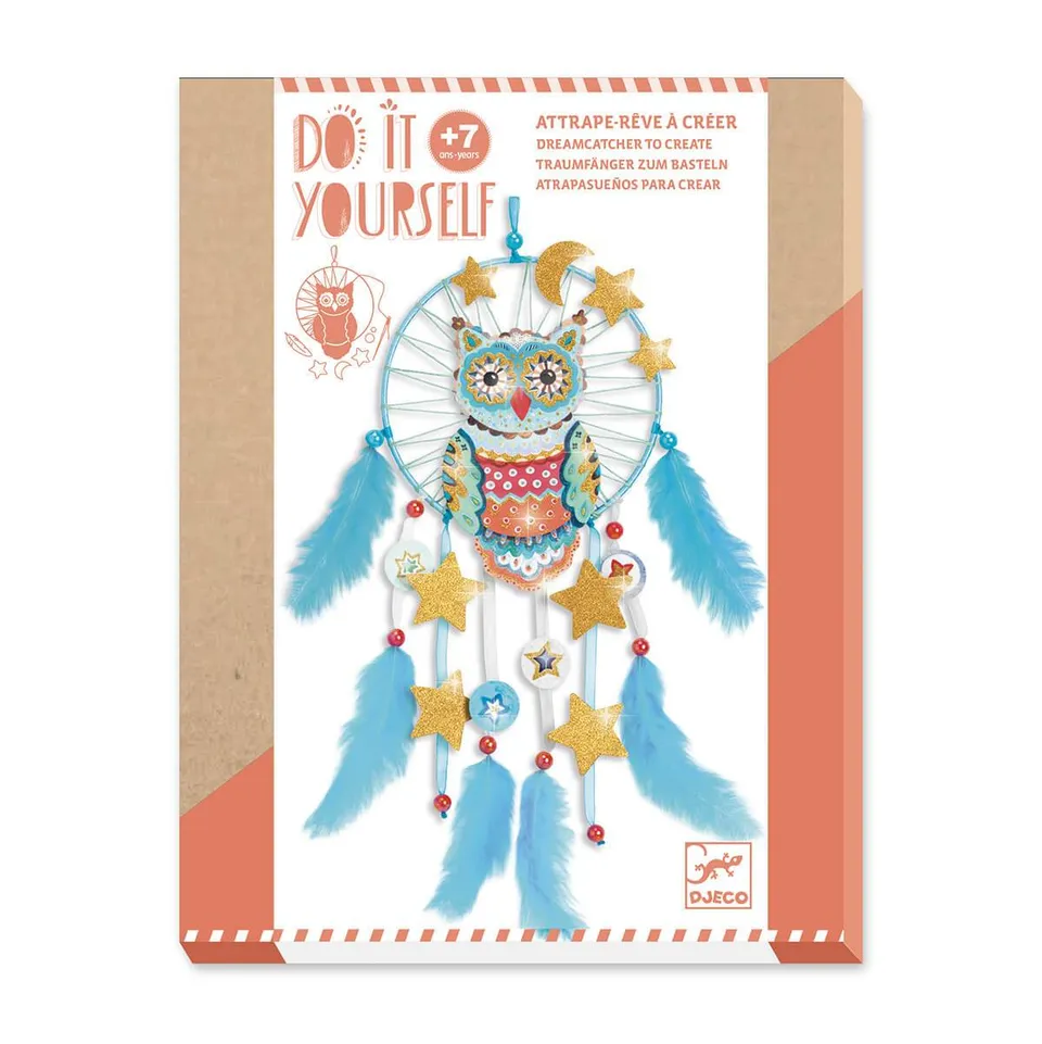 Djeco Do It Yourself acchiappasogni gufo kit creativo