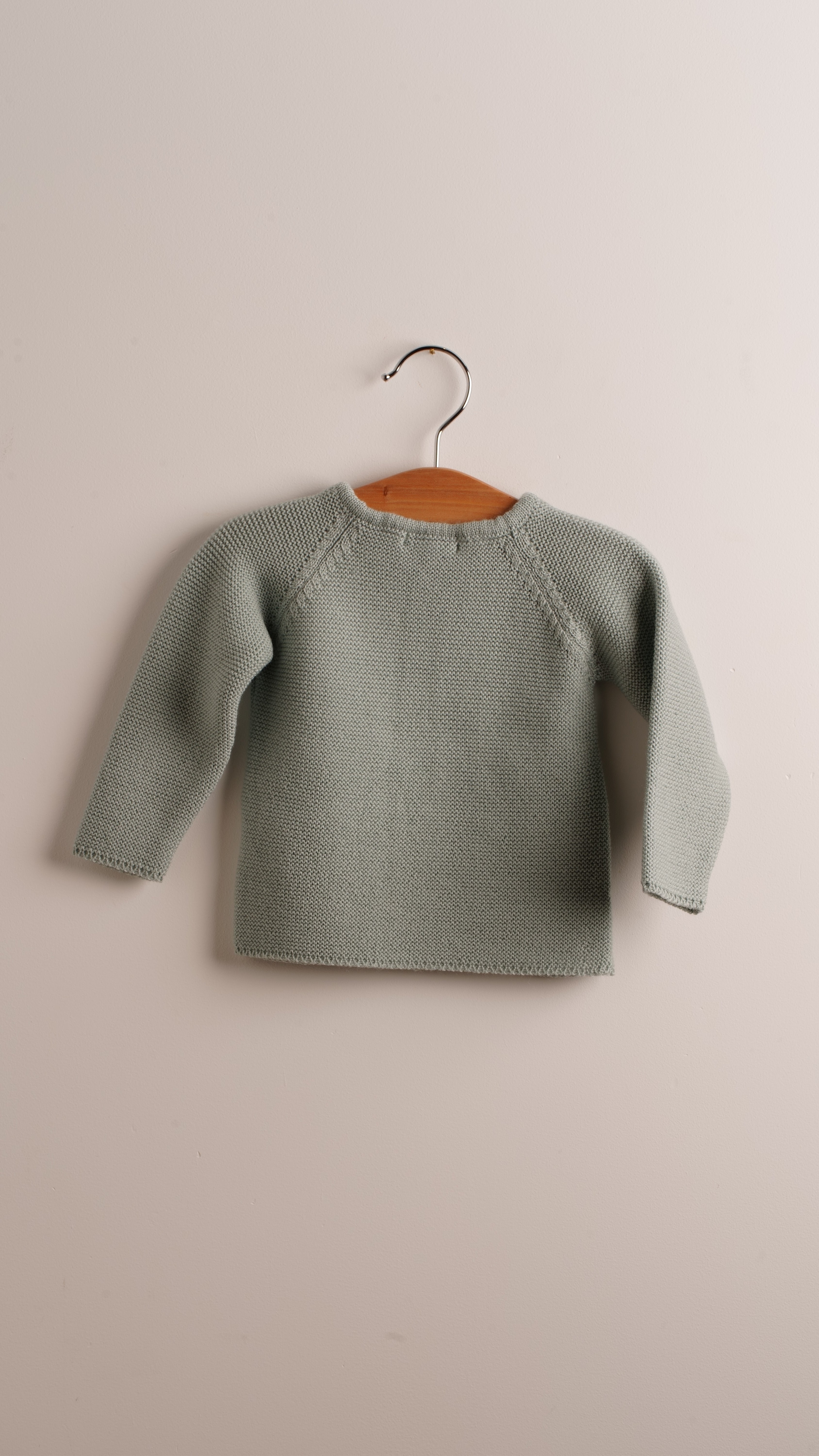 Babyhood giacca neonato lana merino verde 100%