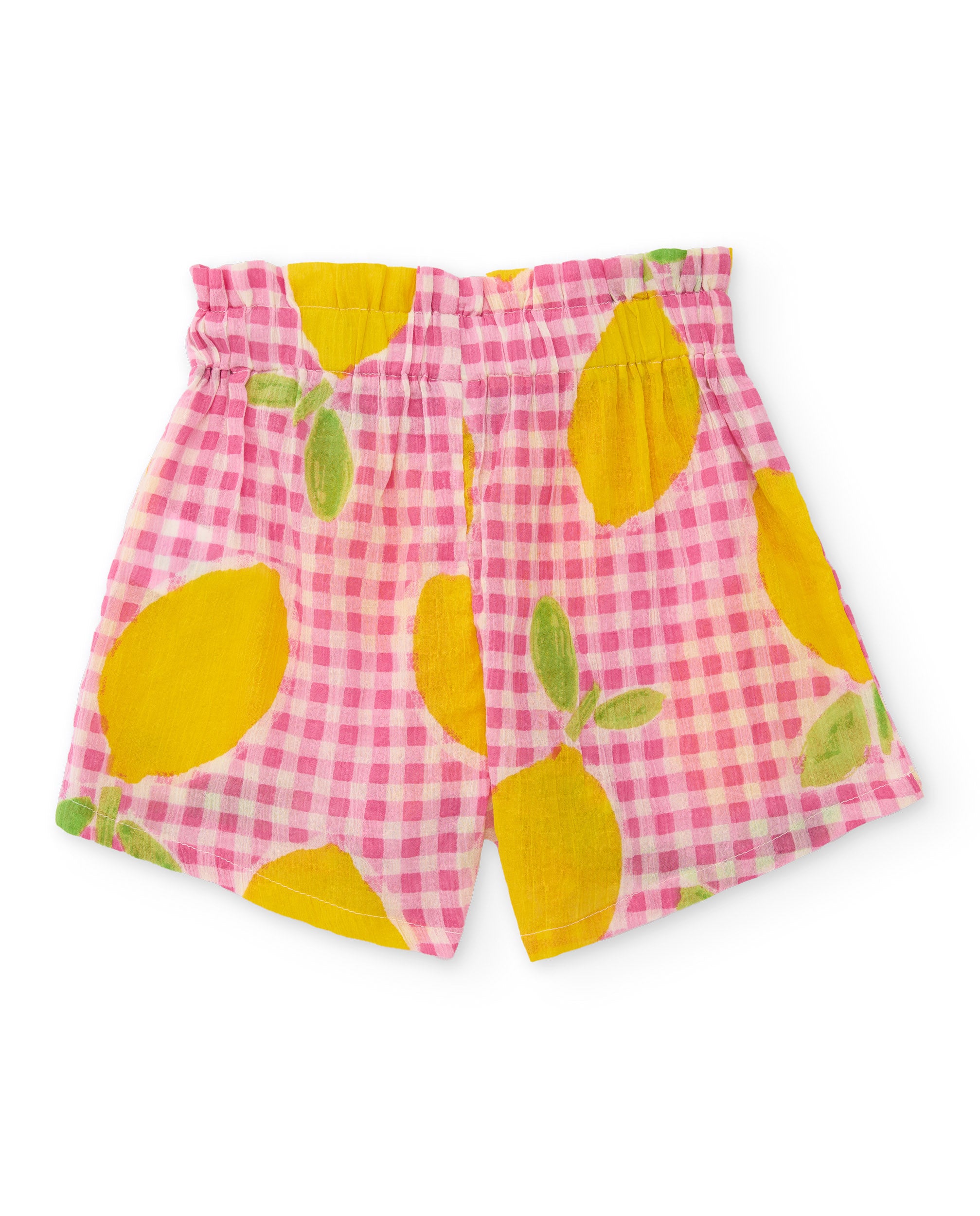 Tuc Tuc completo bambina top e shorts rosa limoni