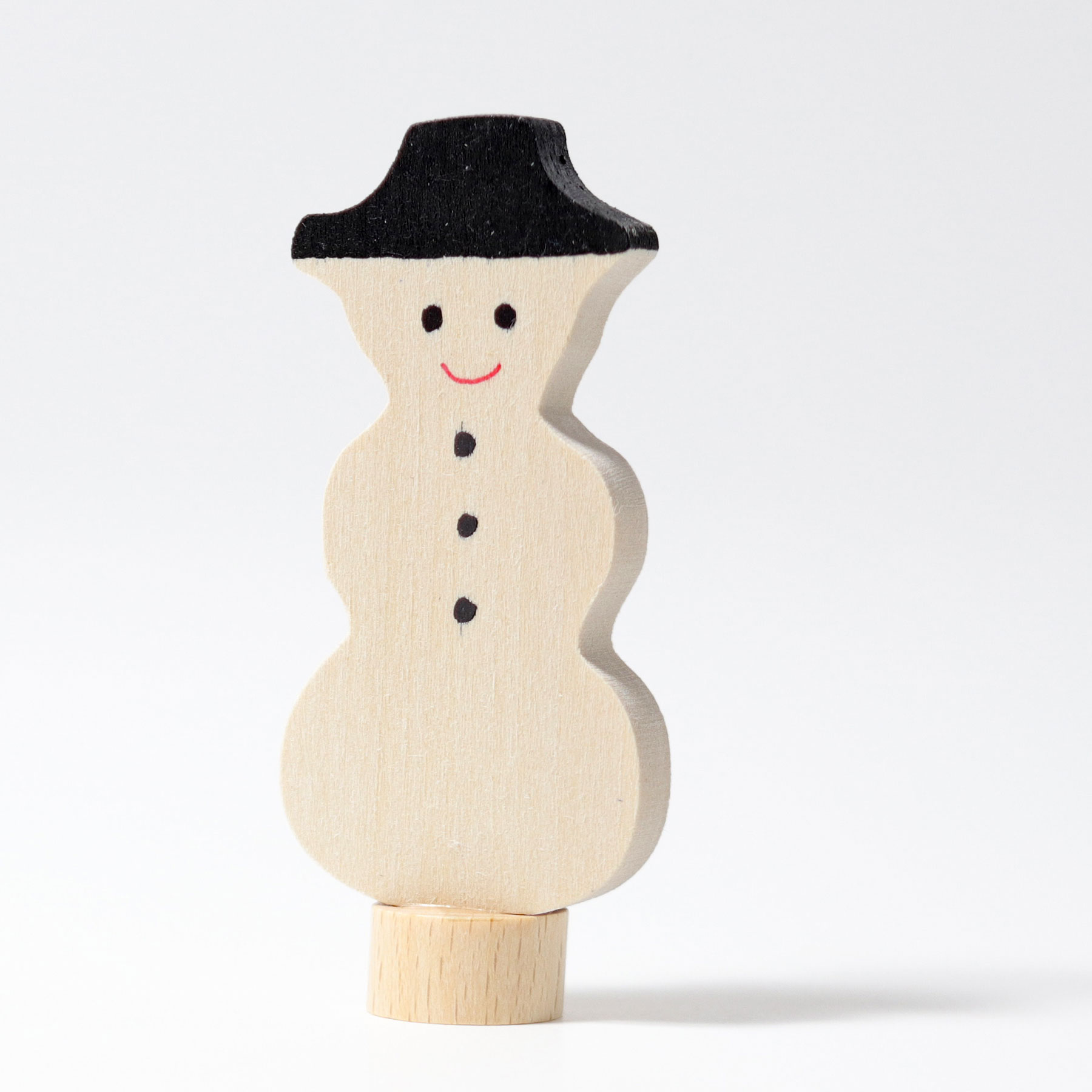 Grimm's Pupazzo di neve figura legno 7 cm atossico