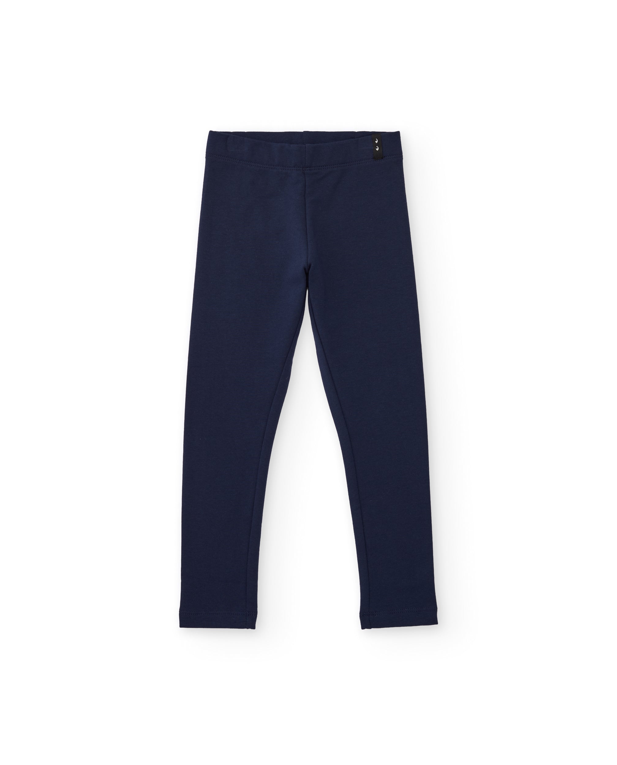 Tuc Tuc leggings bambina felpa lungo blu marino elastico