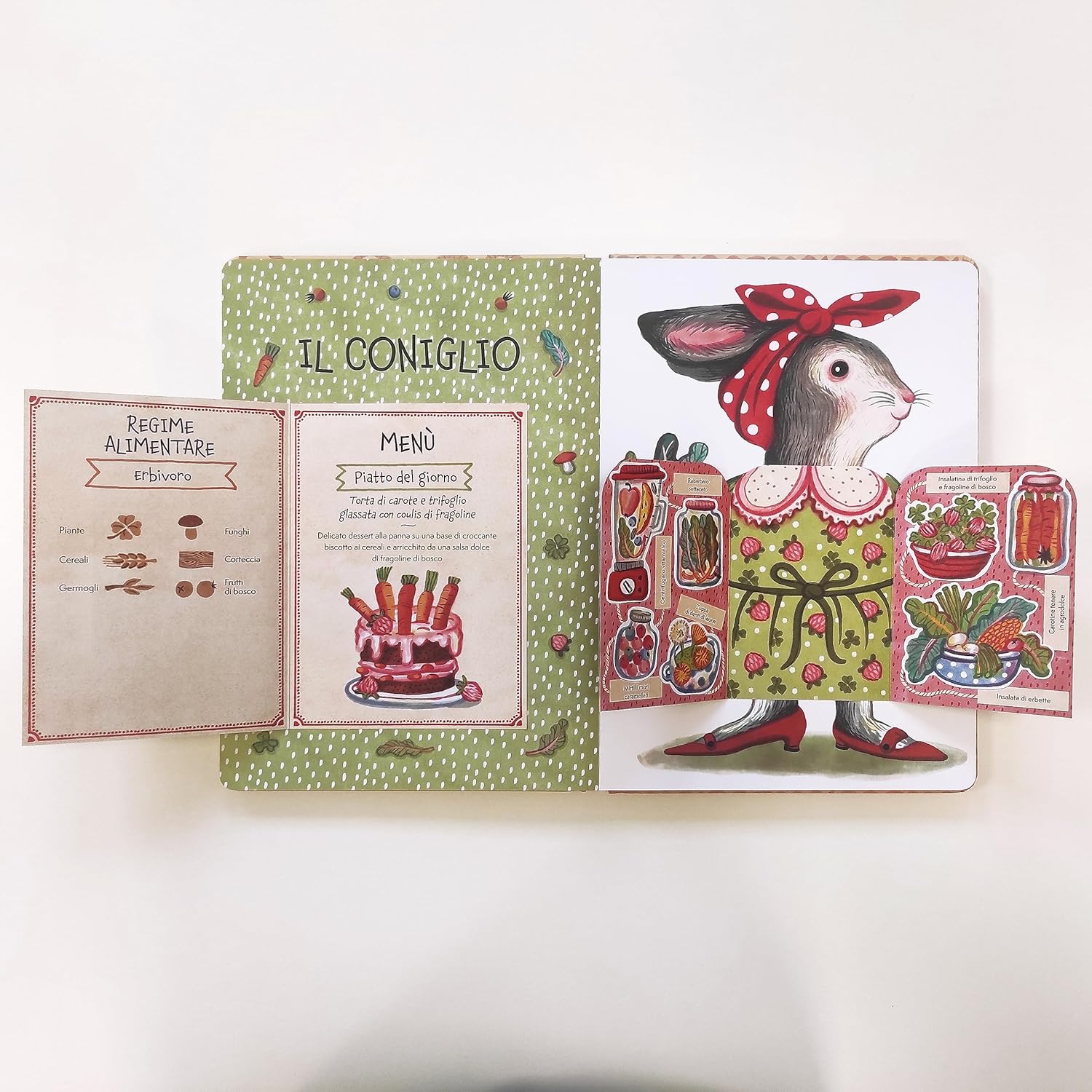 La Margherita Indovina cosa mangio libro con alette 3-6 anni