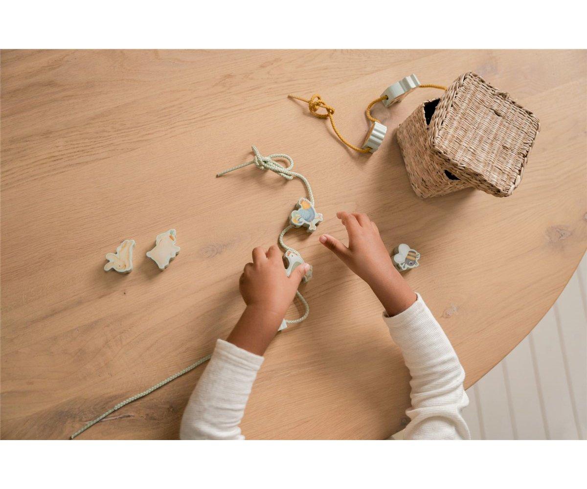 Little Dutch Little Farm Perle da Infilare in Legno