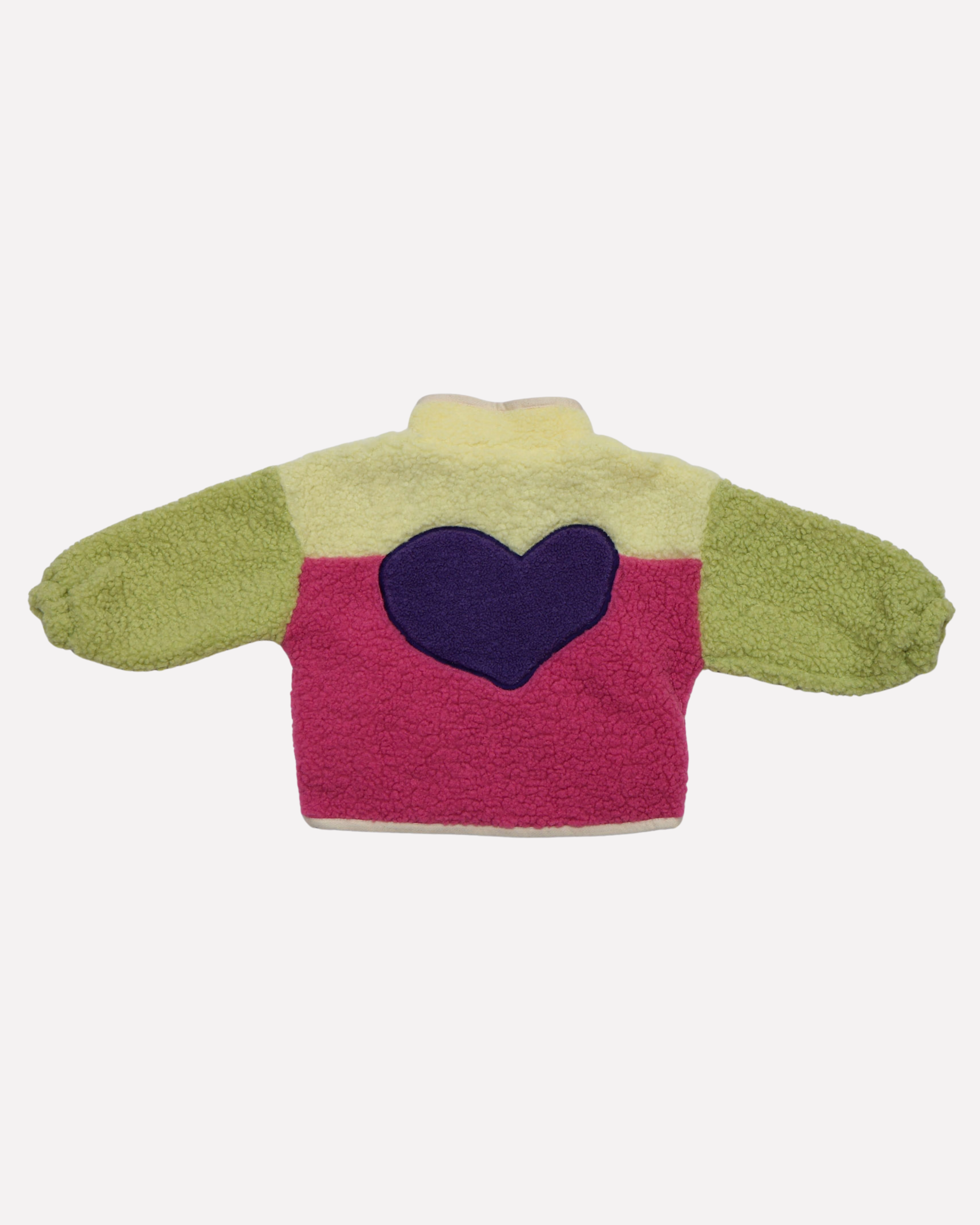 Ella and Rapha Funky Heart giacca teddy bimba multicolor poliestere