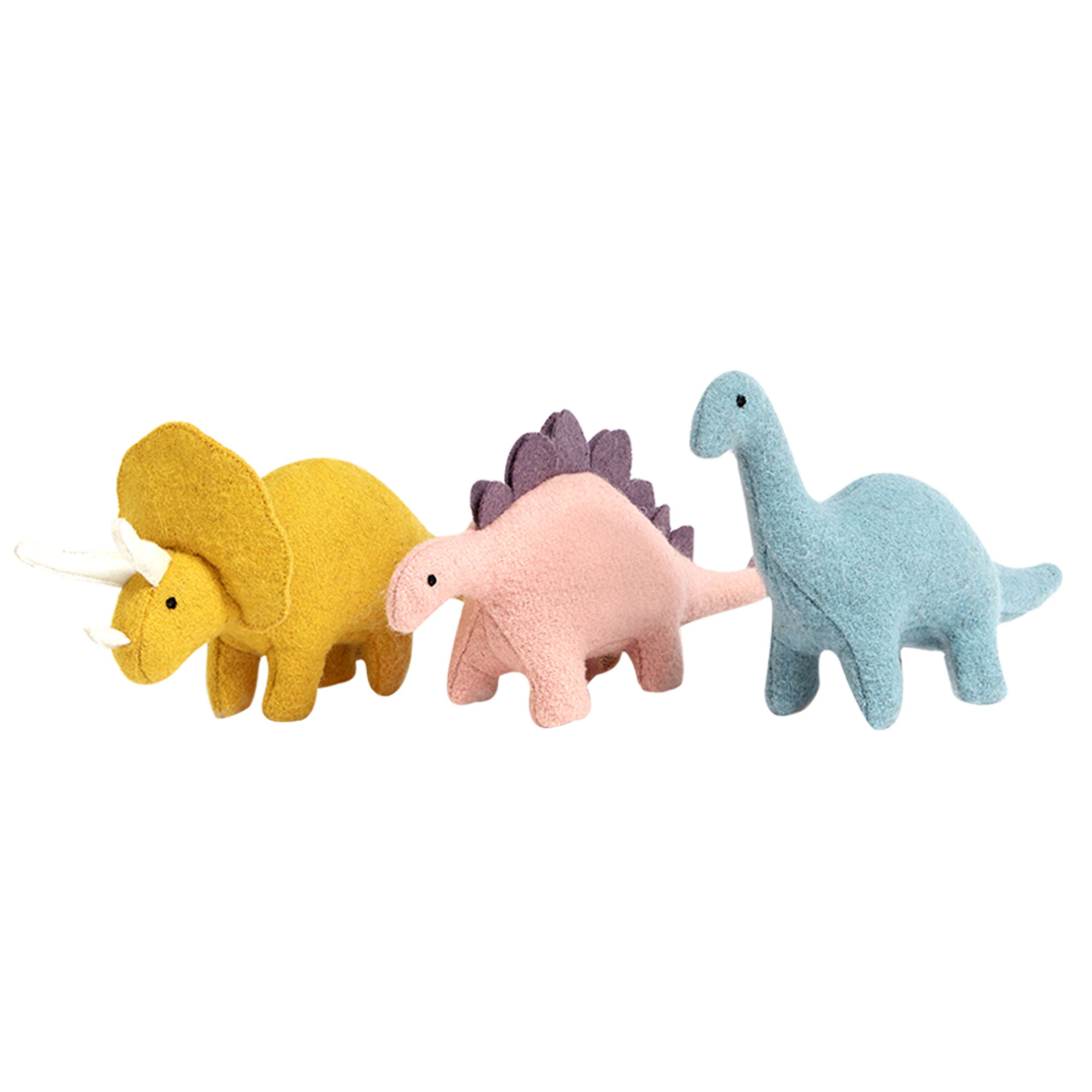 OlliElla Holdie Folk Dinosaurus figure 3 pezzi feltro