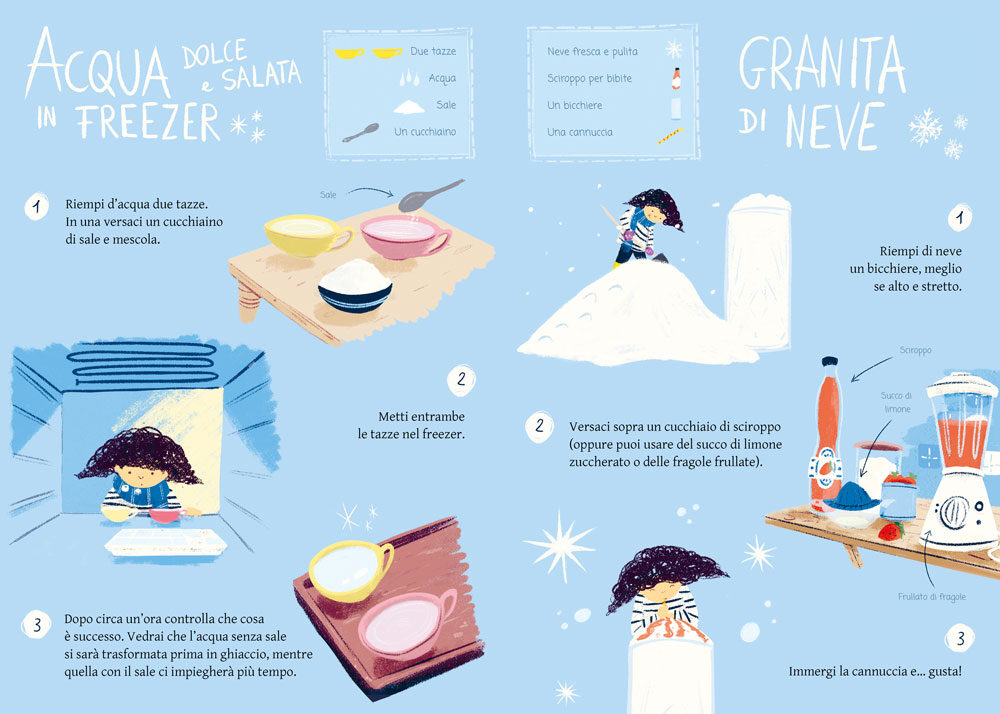 Mimebù La neve sul mare libro albo-gioco 3-6 anni