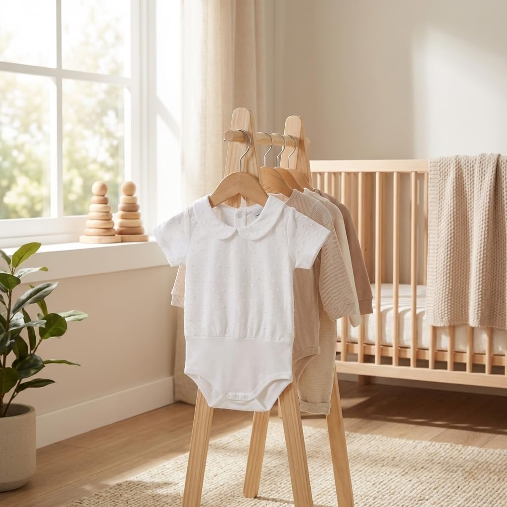 Babidu Body Manica Corta Plumetti Cotone 0-36 Mesi