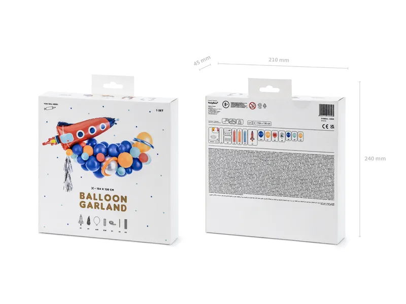 PartyDeco Spazio arco palloncini kit 39 pezzi