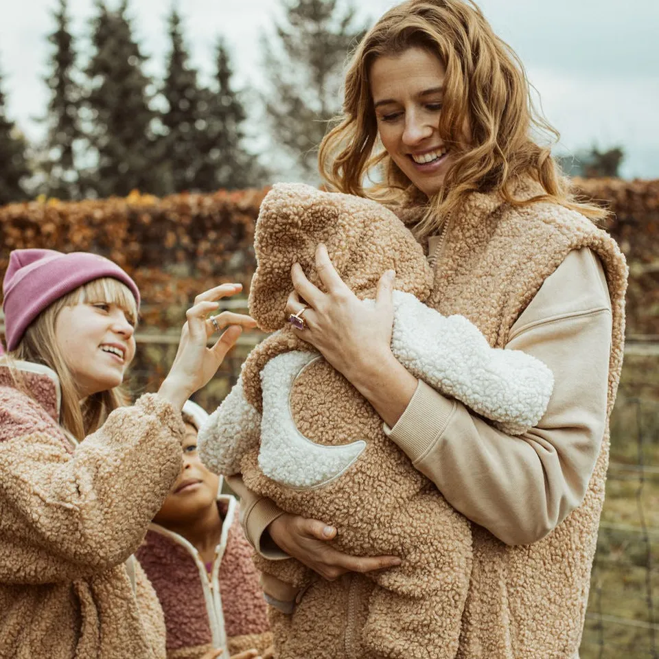 Ella and Rapha Teddy Moon Suit tuta beige calda