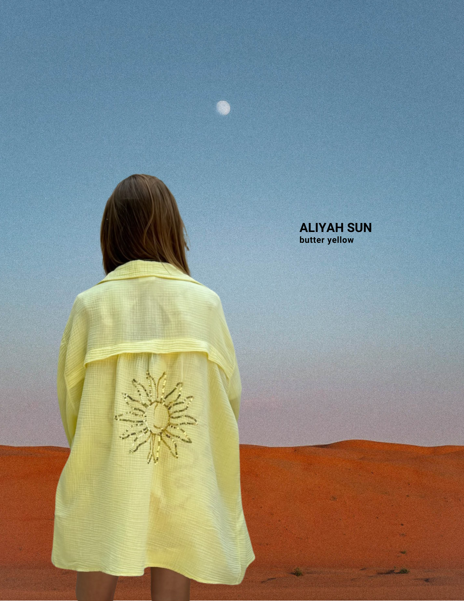 Ella and Rapha Aliyah Sun t-shirt giallo burro taglia unica