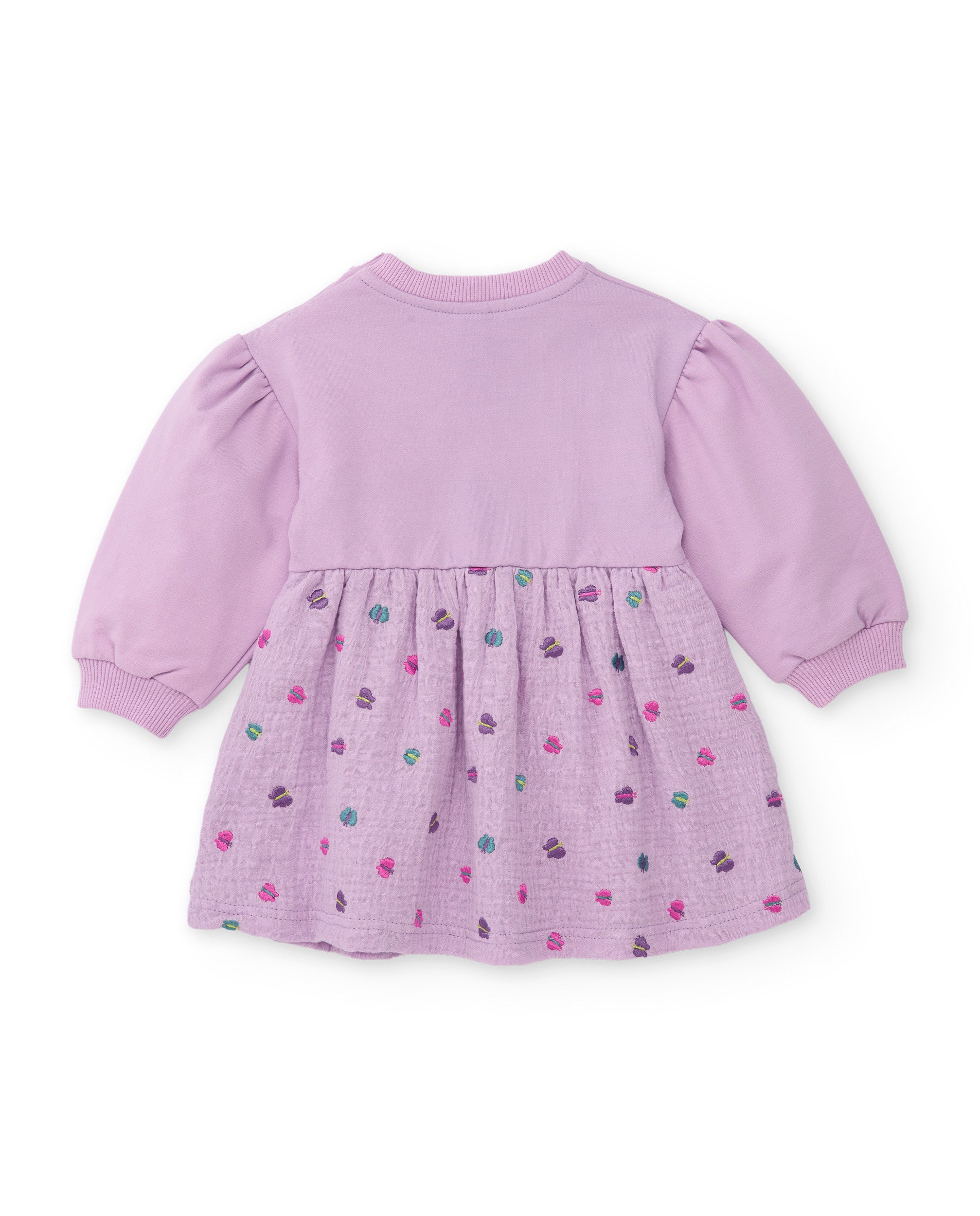 Tuc Tuc Mystic Forest Vestito Lilla Farfalla Maniche Lunghe