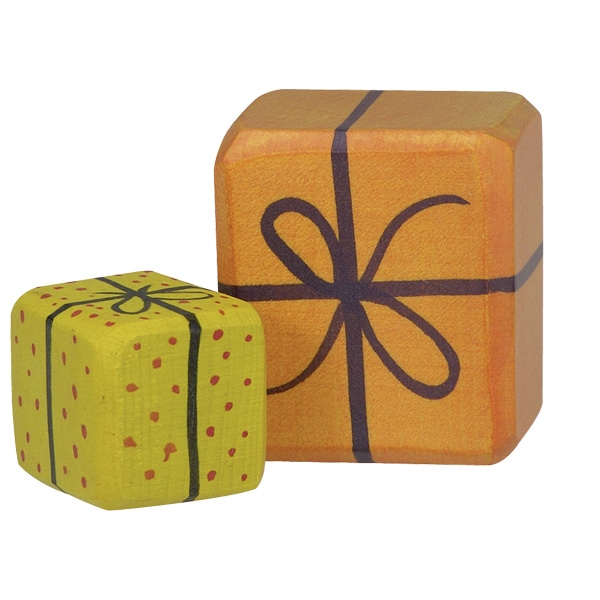 Holztiger pacchetti regalo figure legno 2 pezzi