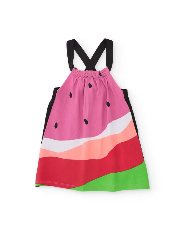 Tuc Tuc vestito bambina cotone rosa anguria
