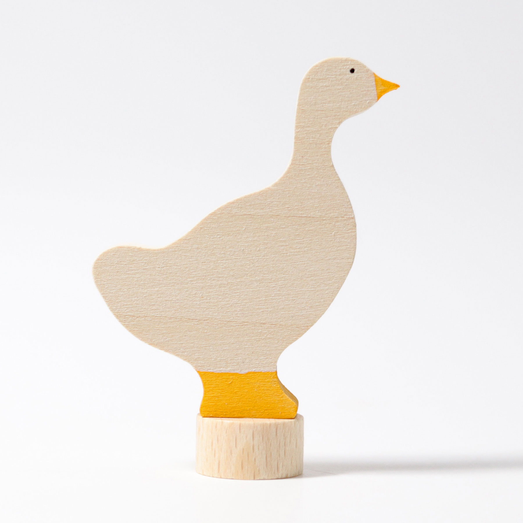 Grimm's Oca figura legno dipinta a mano 6 cm