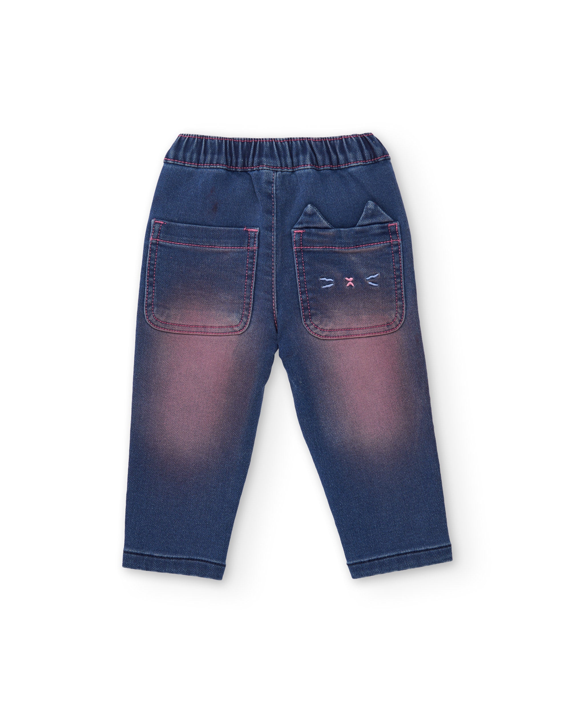 Tuc Tuc Meow Meow jeans dritti bambina blu vita regolabile