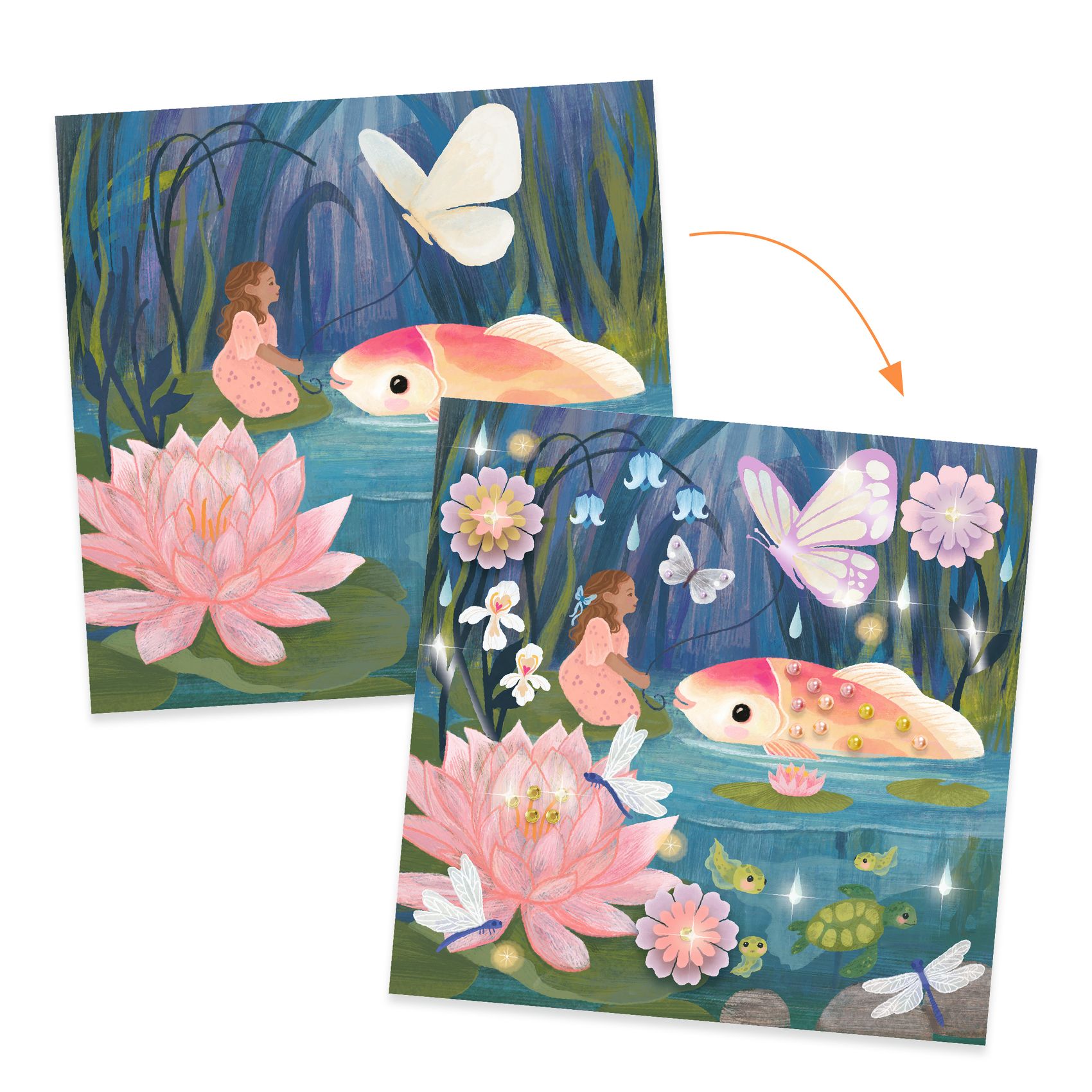 Djeco Pollicina kit creativo bambini 4 attività