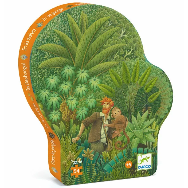 Djeco Silhouette In the Jungle Puzzle 54 Pezzi