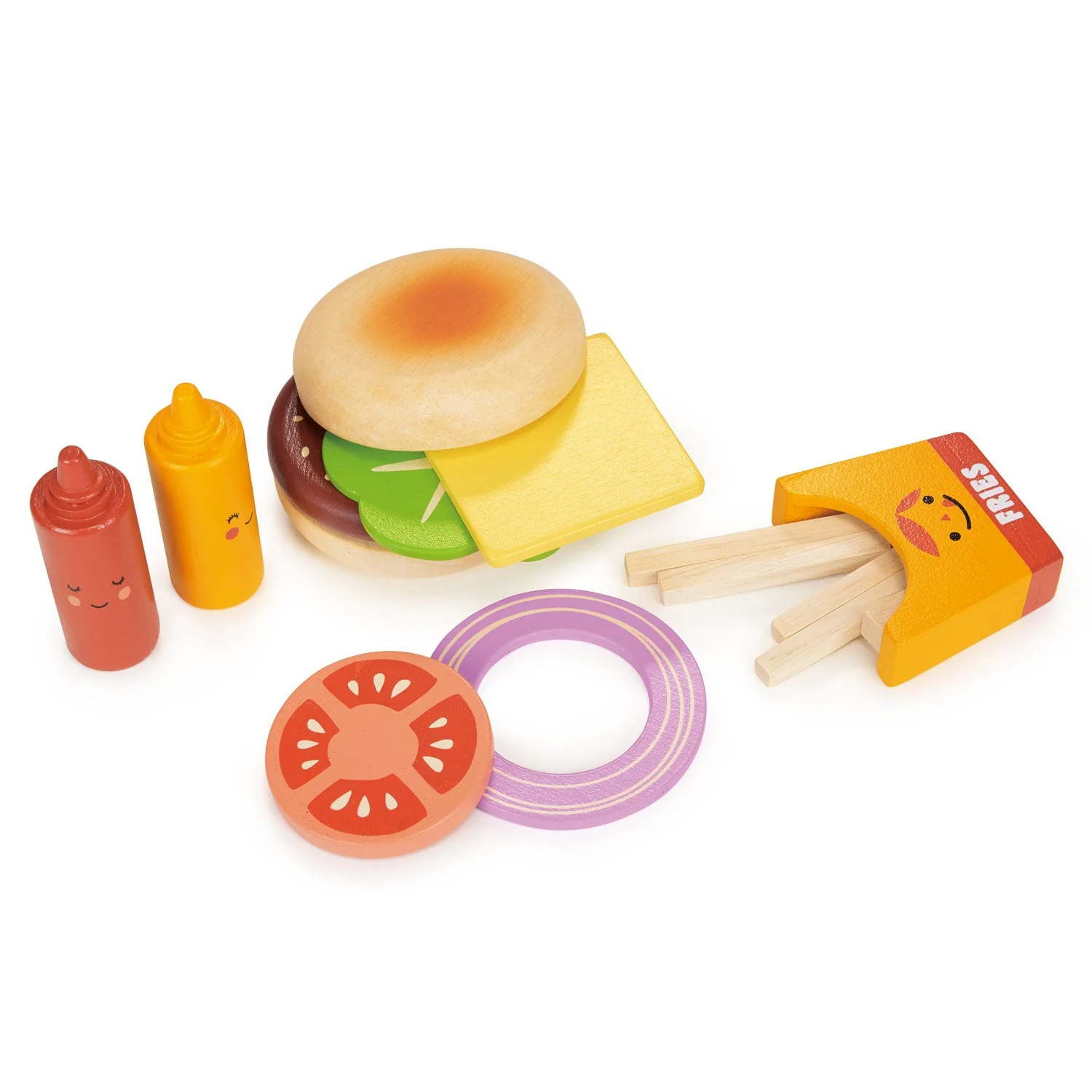 Take-out Burger set hamburger giocattolo legno