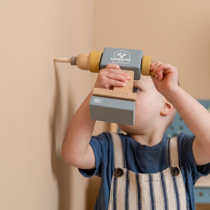 Little Dutch trapano giocattolo legno 3 anni accessori
