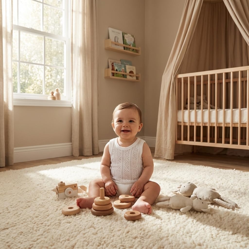Babidu body spalline sottili cotone bianco 9 mesi traspirante