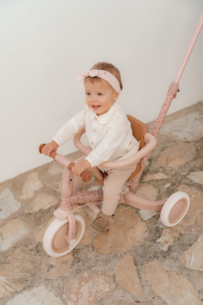 Little Dutch Triciclo Evolutivo Rosa Flowers 1-3 Anni