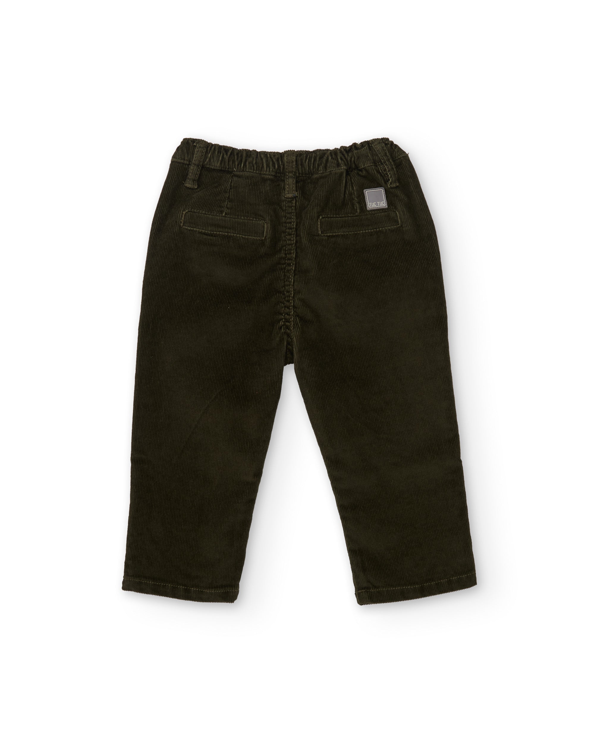 Tuc Tuc pantaloni bimbo velluto verde oliva