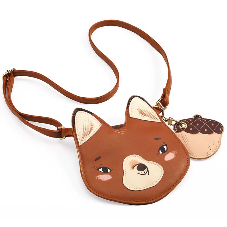 Djeco Animal Bag Fox borsetta tracolla cotone