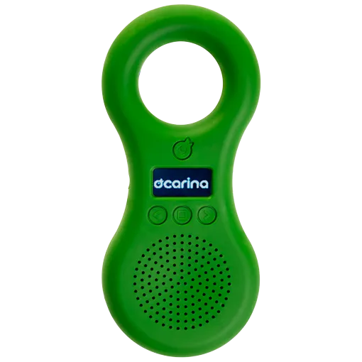 Ocarina 8GB lettore MP3 bambini verde con registratore