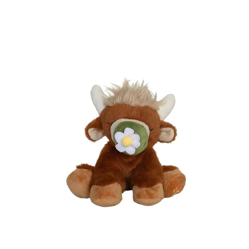 Olli Ella Binky Gus pupazzo mucca magnetico 23 cm con ciuccio