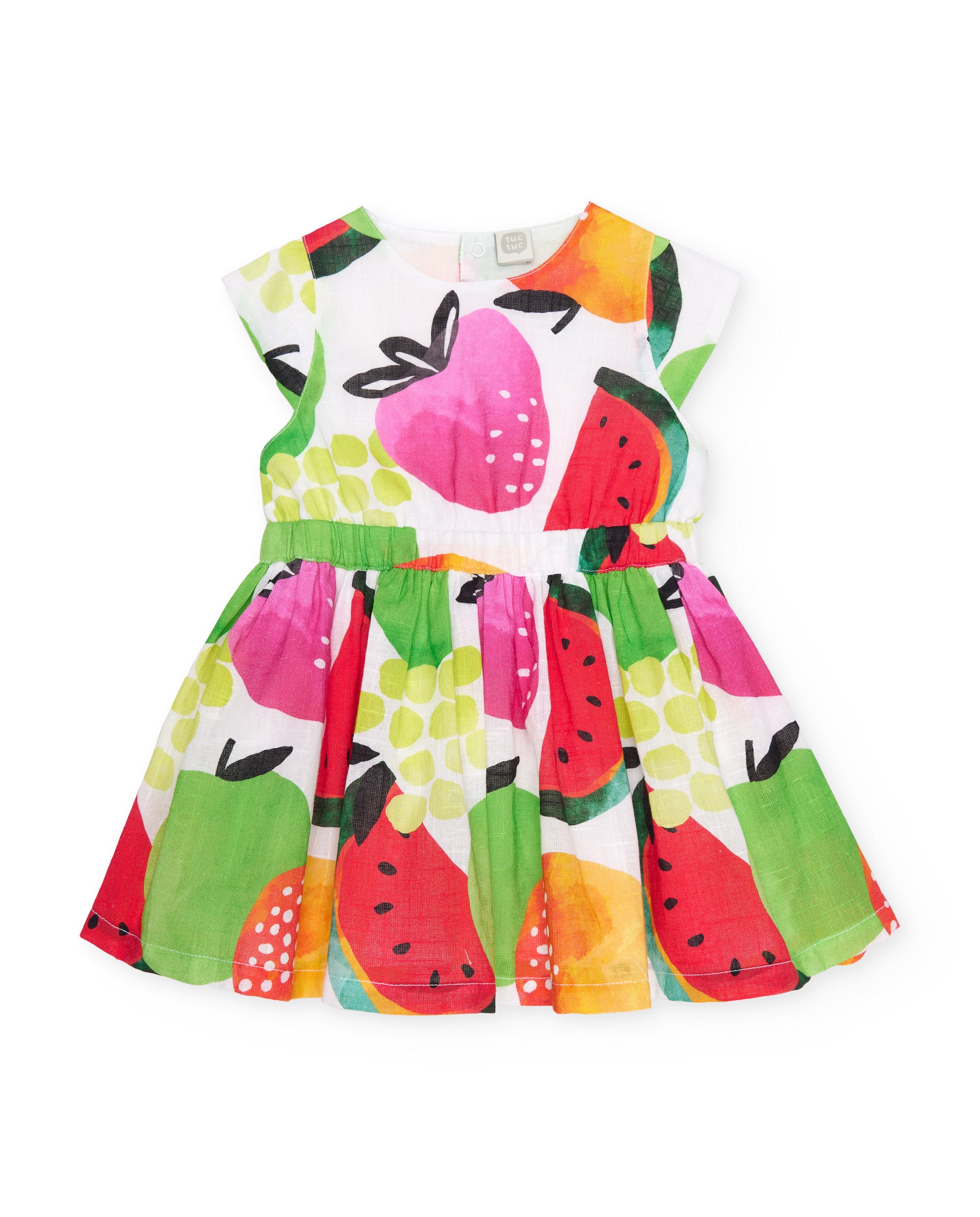 Tuc Tuc vestito bambina fantasia frutta multicolore