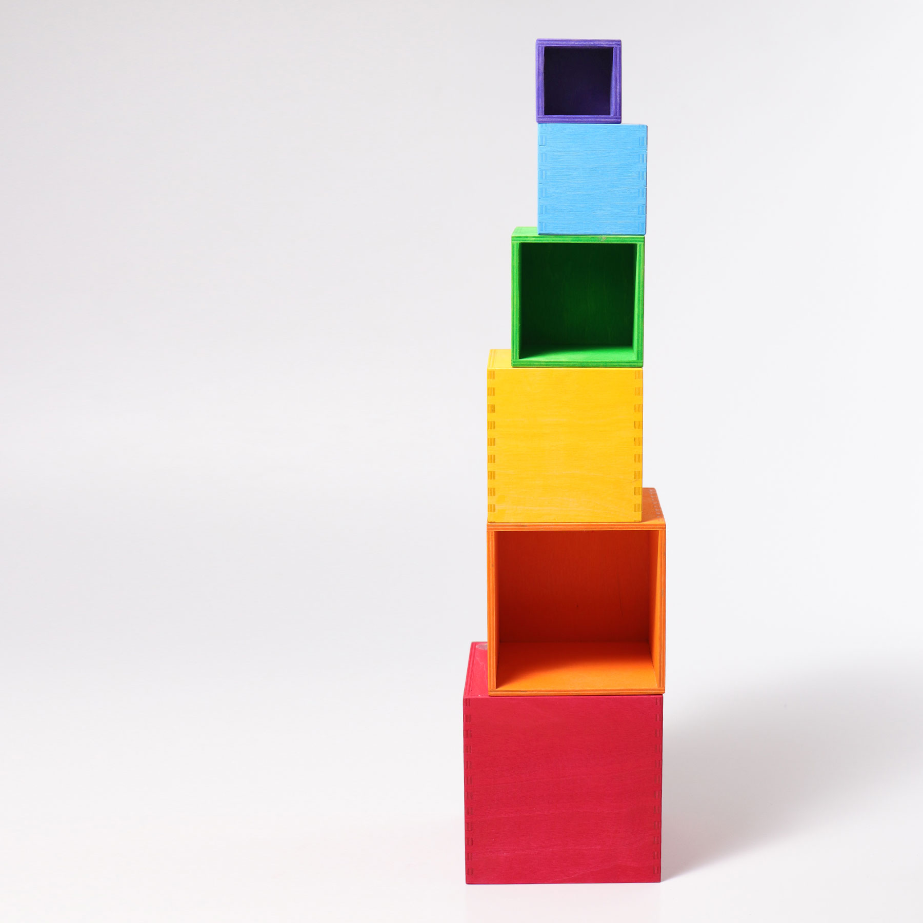 Grimm's Large Rainbow cubi impilabili set 6 pezzi legno