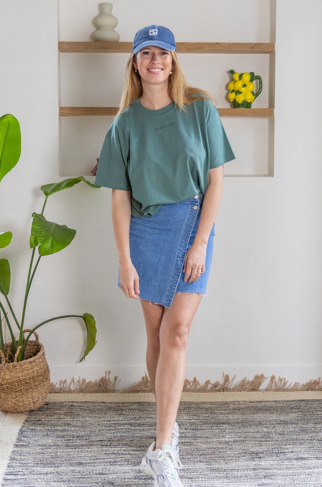 Ella and Rapha Dolce Vita t-shirt verde cotone biologico