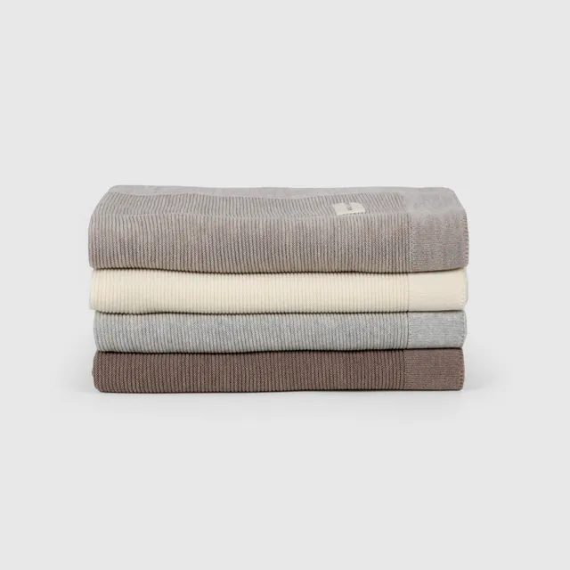 Kico Label Coperta neonato lana merino maglia