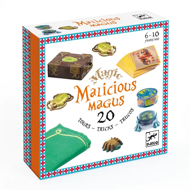 Djeco Malicious Magus cofanetto magia 20 trucchi