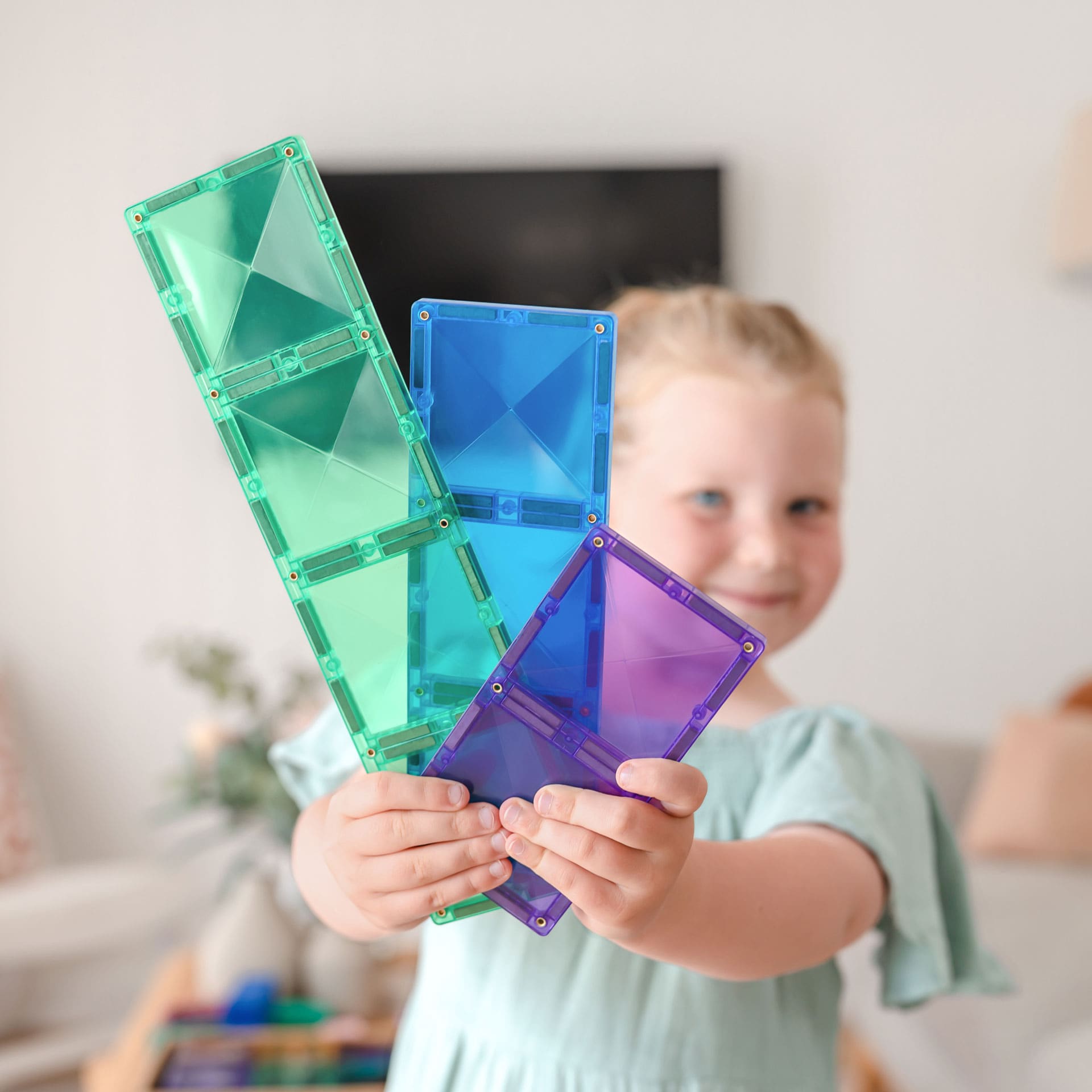 Connetix Rainbow Rectangle Pack Costruzioni Magnetiche 18 Pezzi