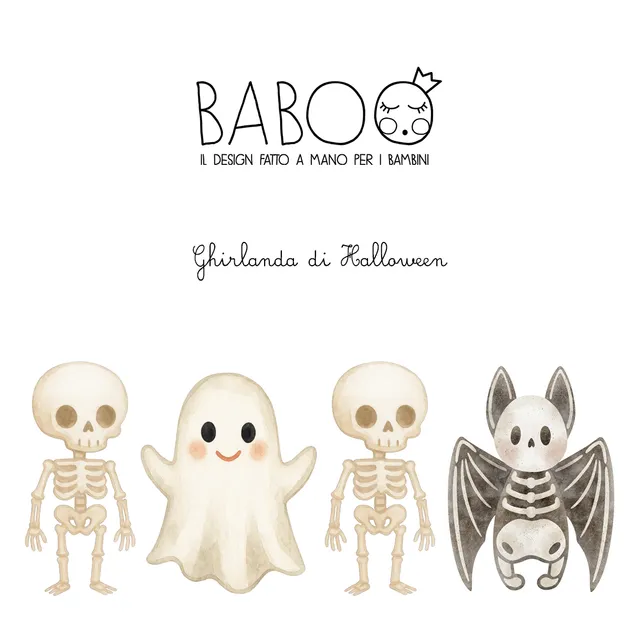 Boo Ghirlanda OMAGGIO decorazione carta PDF A4