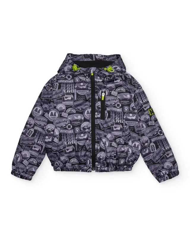 Tuc tuc giacca bambino grigia avventura con zip