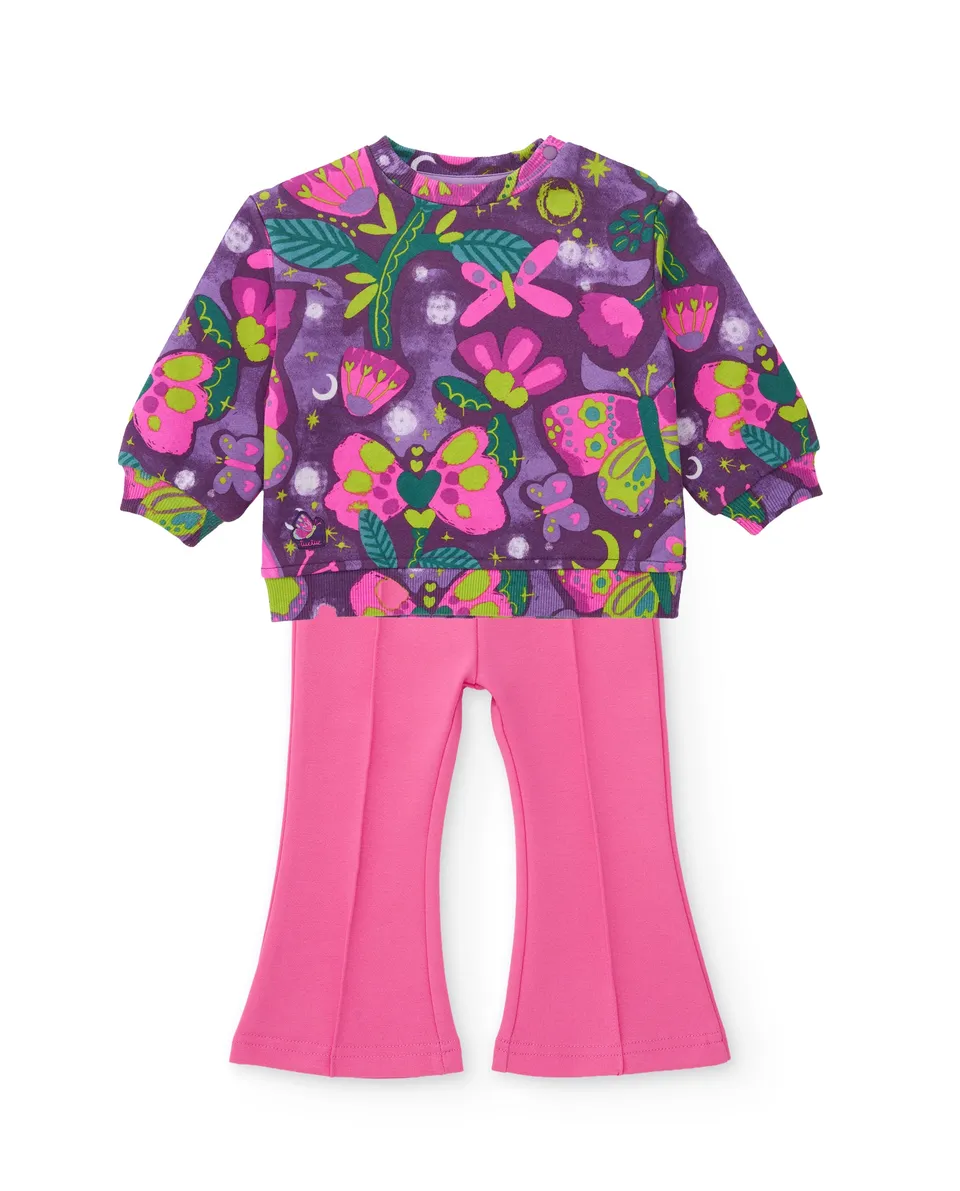 Tuc Tuc Mystic Forest tuta bambina viola fiori