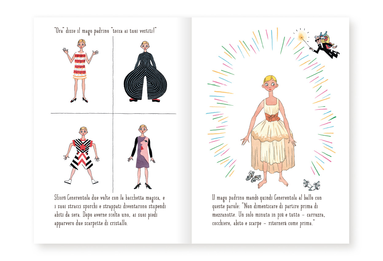 Corraini Cenerentola Una favola alla moda libro illustrato moda