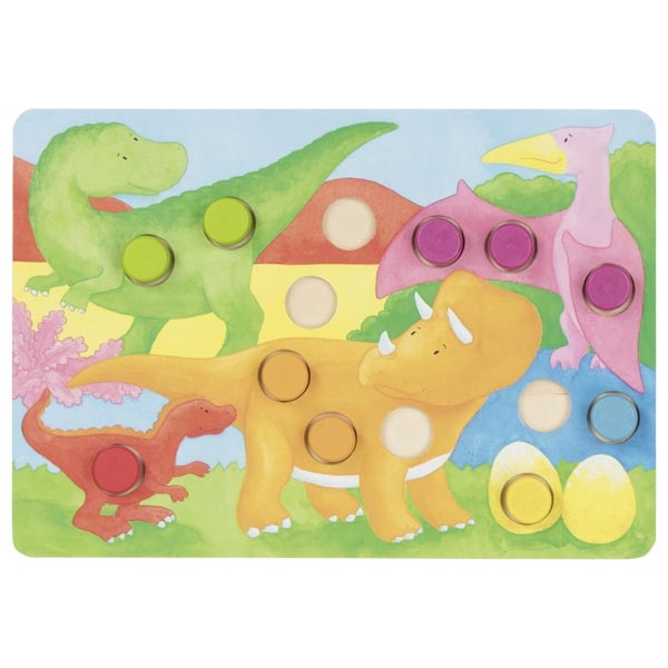 Goki Tombola Dado Colorato gioco da tavolo in legno