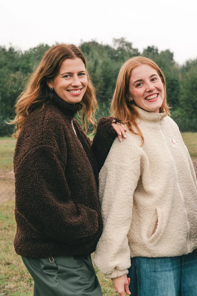 Ella and Rapha Teddy giacca donna marrone taglia unica