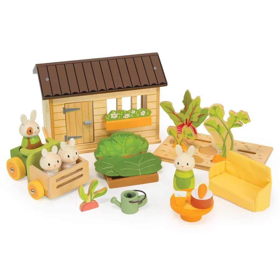 Tender Leaf Bunny's Carrot Patch mini mondo legno