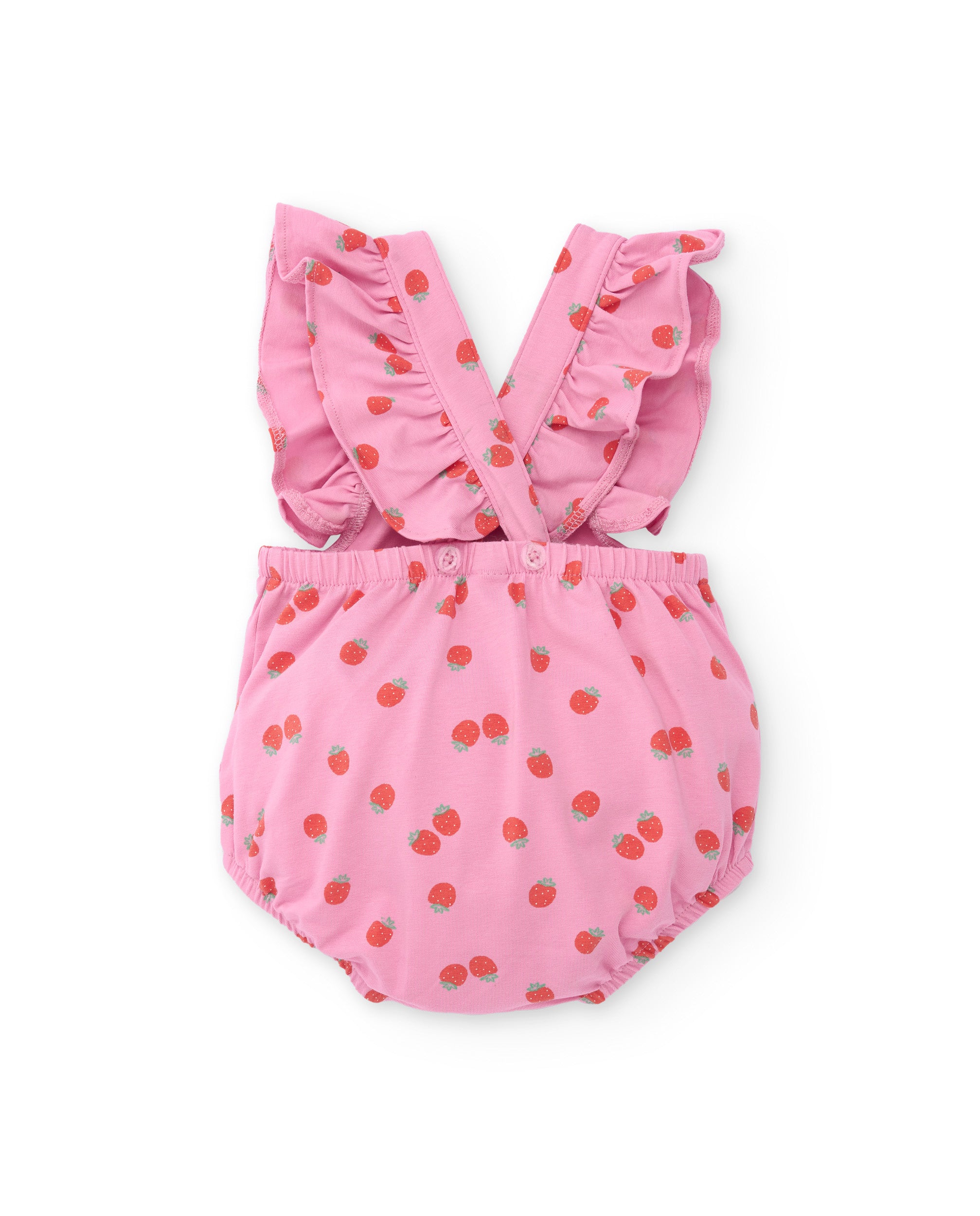 Tuc Tuc pagliaccetto neonata rosa con fragoline
