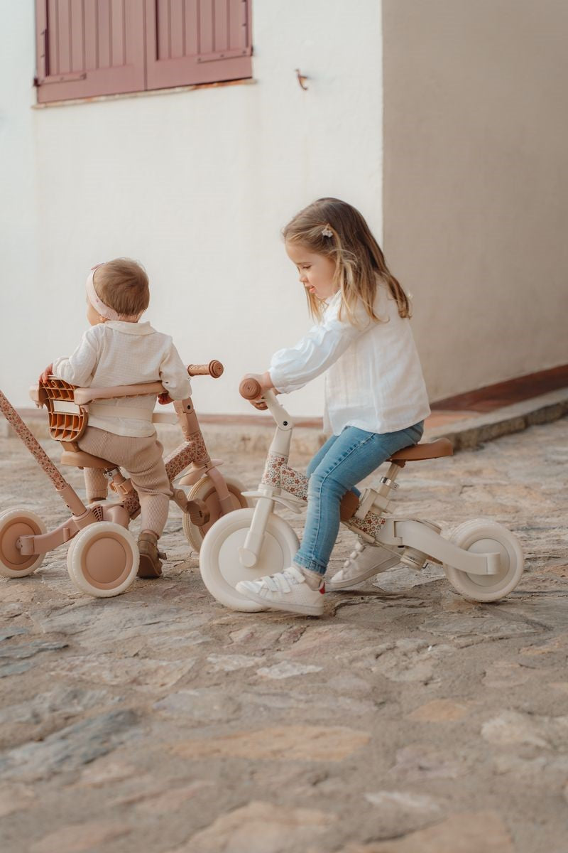 Little Dutch triciclo evolutivo fiori bianco con spinta